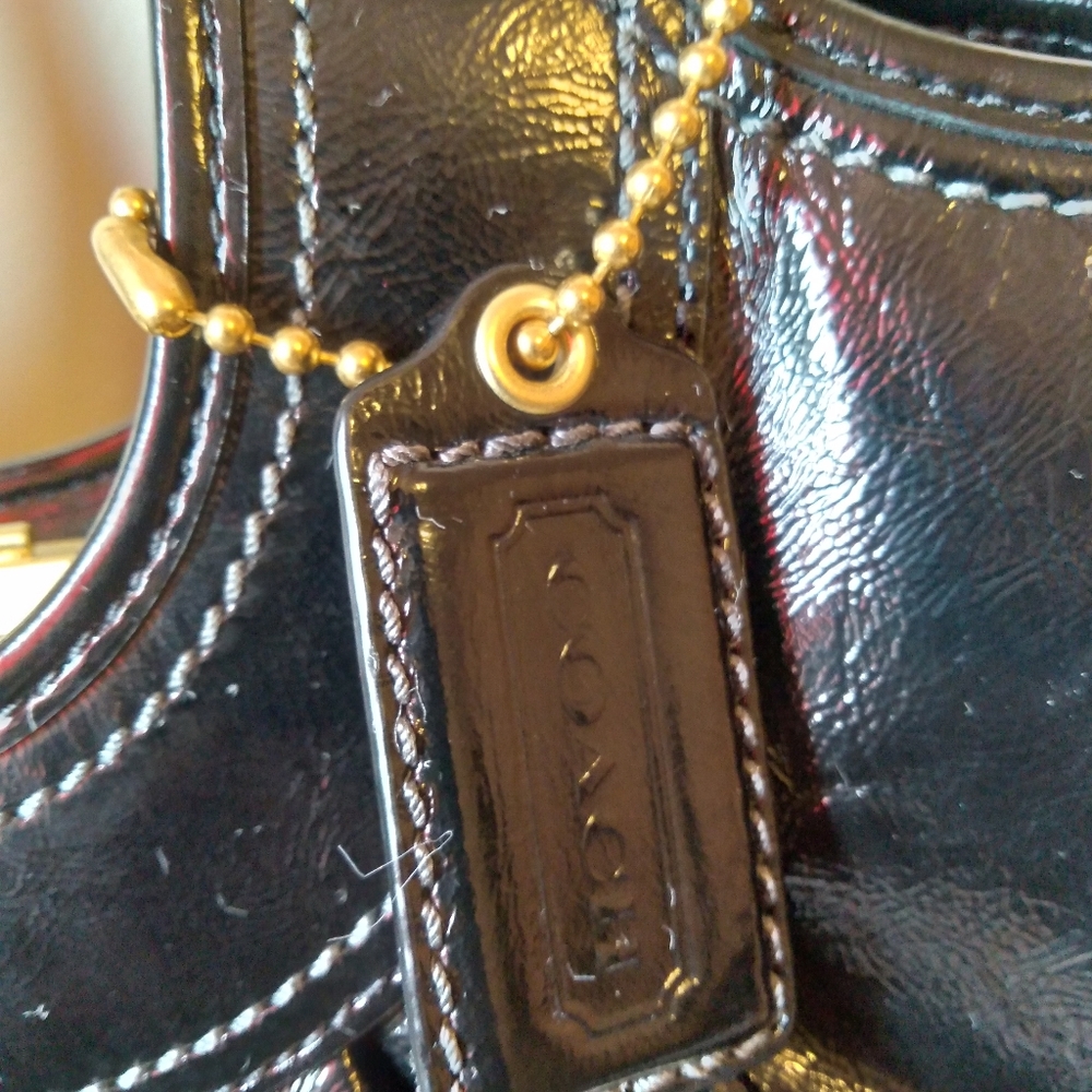 Coach Patent Leather Satchel - Picture 2 of 9